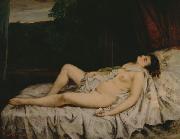 Gustave Courbet Sleeping Nude oil